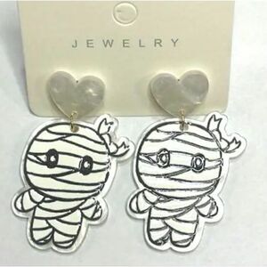 New Cute Halloween Mummy Earrings Dangle Fall Earrings